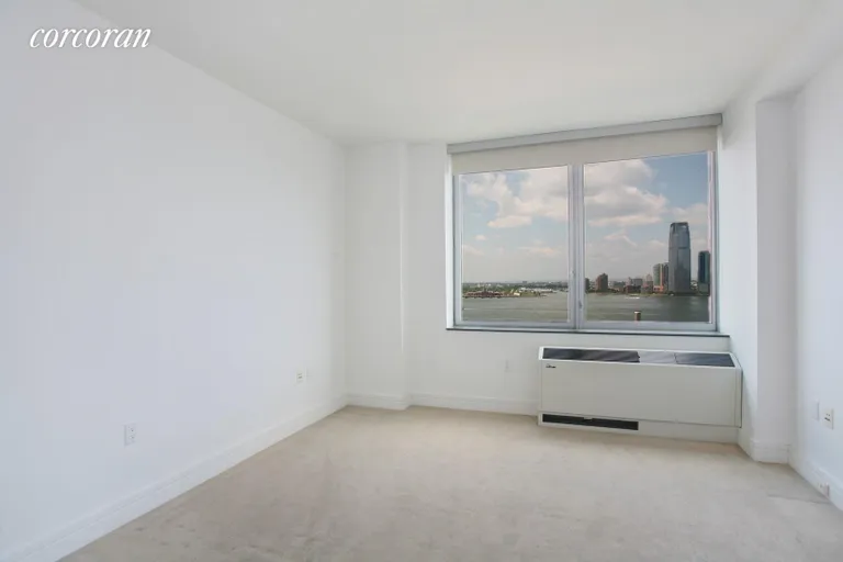 New York City Real Estate | View 30 West Street, 16G | 2nd Bedroom with River Views | View 4