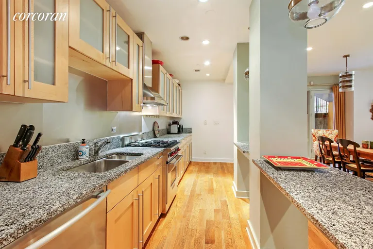 New York City Real Estate | View 101 Warren Street, A-1E | Huge kitchen has separate pantry/laundry room | View 3