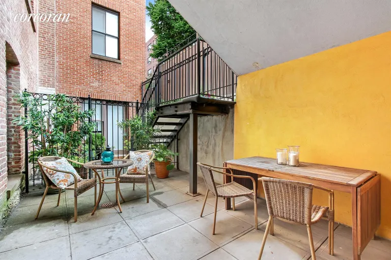 New York City Real Estate | View 101 Warren Street, A-1E | Private patio | View 7