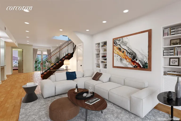New York City Real Estate | View 101 Warren Street, A-1E | Living room | View 10