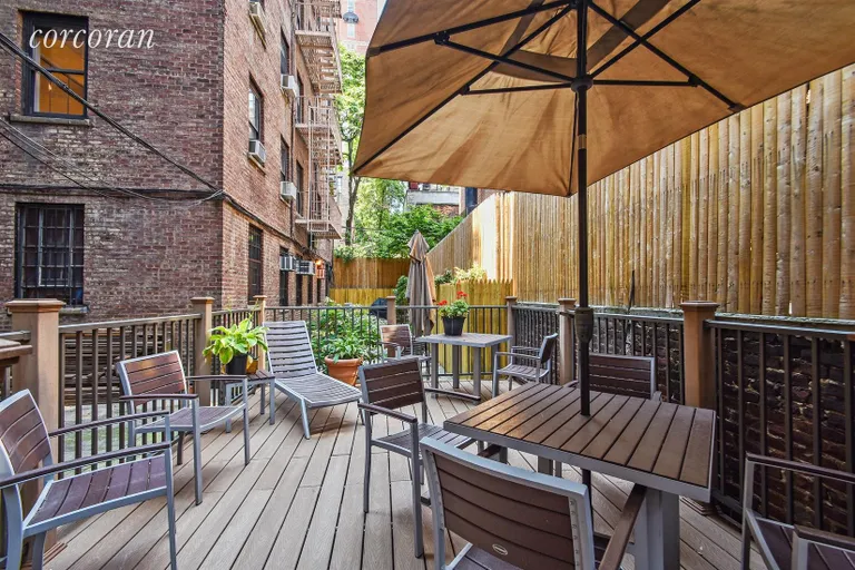 New York City Real Estate | View 155 West 71st Street, 1F | Backyard Patio | View 5