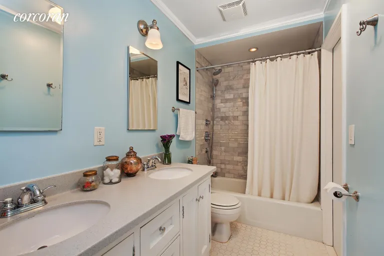 New York City Real Estate | View 154 Lafayette Avenue, 3 | Marble Bath with Double Sinks | View 8