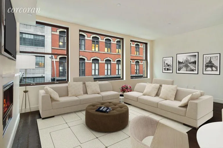New York City Real Estate | View 34 West 22nd Street, 5th Fl | Lofty Living Room | View 2