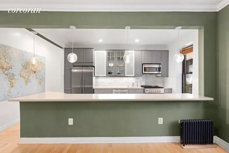 New York City Real Estate | View 415 Saint Johns Place, 1B | Open Kitchen  | View 2