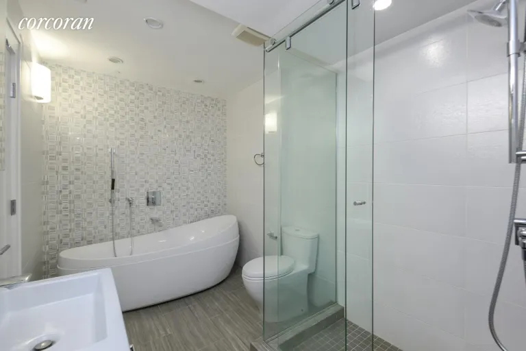 New York City Real Estate | View 115 Saint James Place, 1 | Master Bathroom w/ Dual Sinks, Soaking Tub | View 5