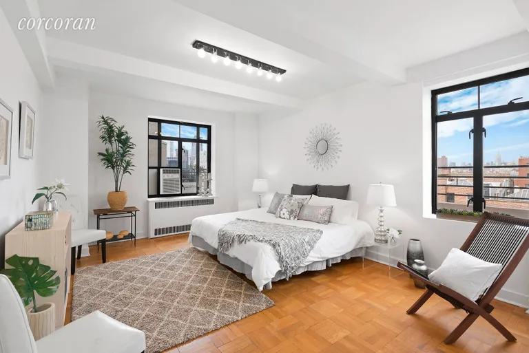 New York City Real Estate | View 160 Columbia Heights, 9B | Large Bedroom with Great Light from Two Exposures | View 6