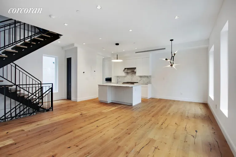 New York City Real Estate | View 43 Dean Street | Living room, dining, kitchen | View 6