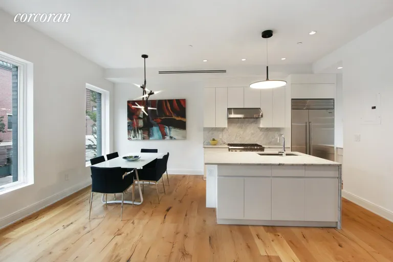 New York City Real Estate | View 45 Dean Street | Huge white Carrara kitchen | View 18