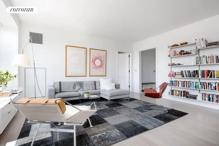 New York City Real Estate | View 265 State Street, 1013 | Extra wide living room perfect for entertaining | View 4