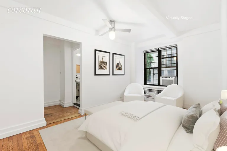 New York City Real Estate | View 102 East 22nd Street, 2AB | Master Bedroom - Virtually Staged | View 5