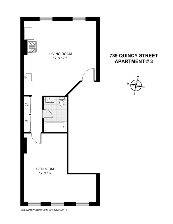 739 Quincy Street, 3 | floorplan | View 7