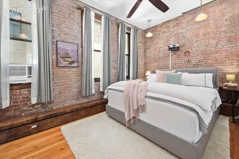 New York City Real Estate | View 307 East 12th Street, 3C | Huge bedroom with King sized bed and 3 windows! | View 4