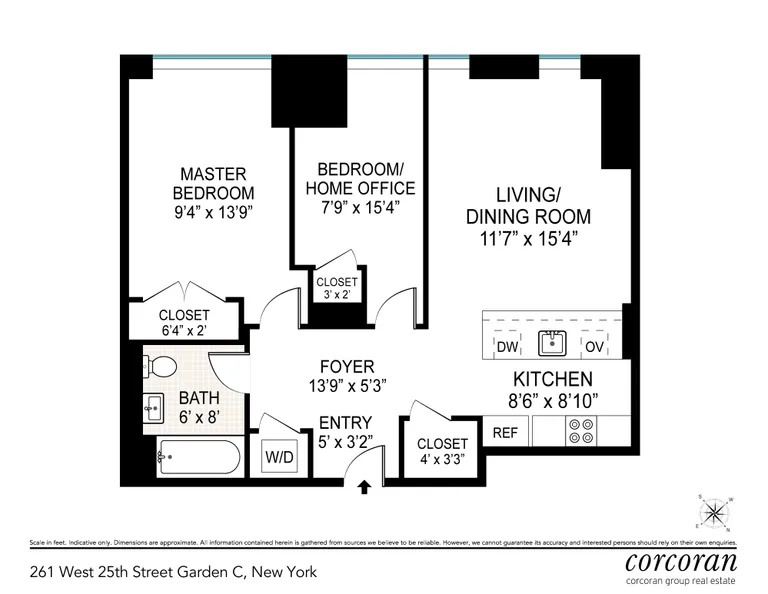 261 West 25th Street, GRDNC | floorplan | View 16