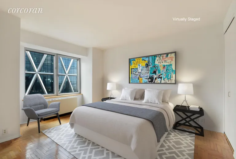 New York City Real Estate | View 301 West 57th Street, 40D | Bedroom | View 3