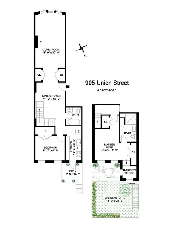 905 Union Street, #1 | floorplan | View 13