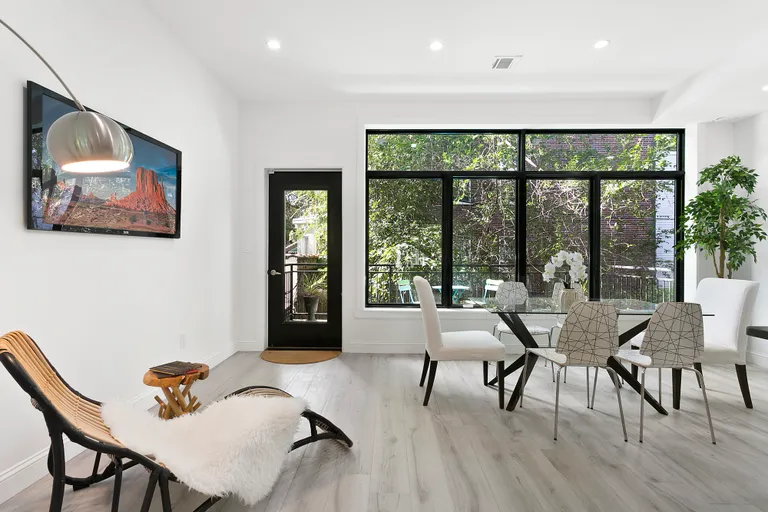 New York City Real Estate | View 1314 Bushwick Avenue | Dining Room Leading to Deck | View 4