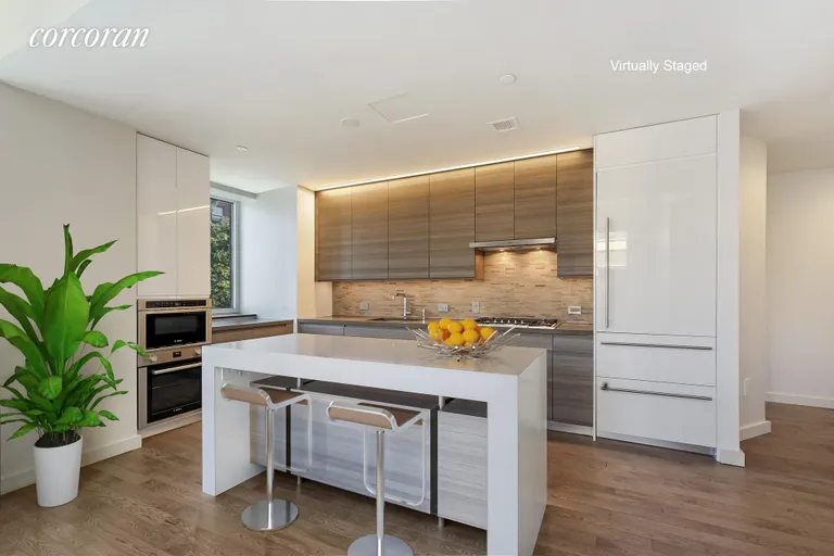 New York City Real Estate | View 285 West 110th Street, 3B | Virtually Staged Kitchen | View 2
