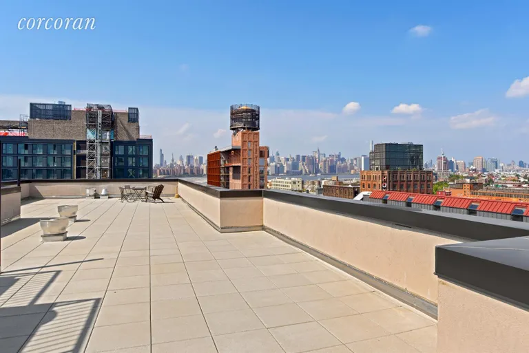 New York City Real Estate | View 70 Berry Street, 6D | Common Roof Terrace | View 6