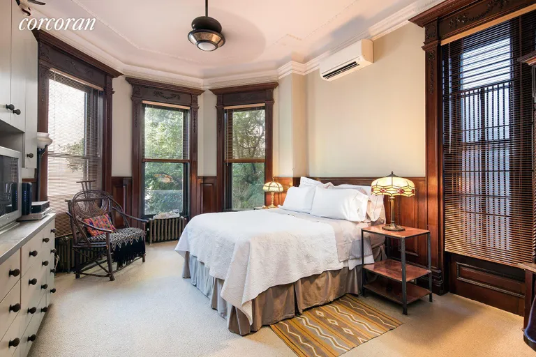 New York City Real Estate | View 106 Prospect Park West, 1 | Master with bay window and double exposure | View 7