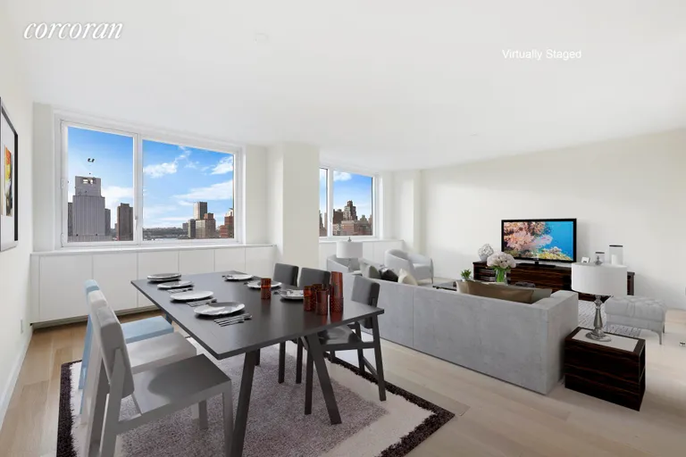 New York City Real Estate | View 301 West 53rd Street, 19A | 3 Beds, 2 Baths | View 1