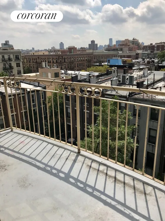 New York City Real Estate | View 352 West 123 St., PH | Balcony off the MBR | View 7