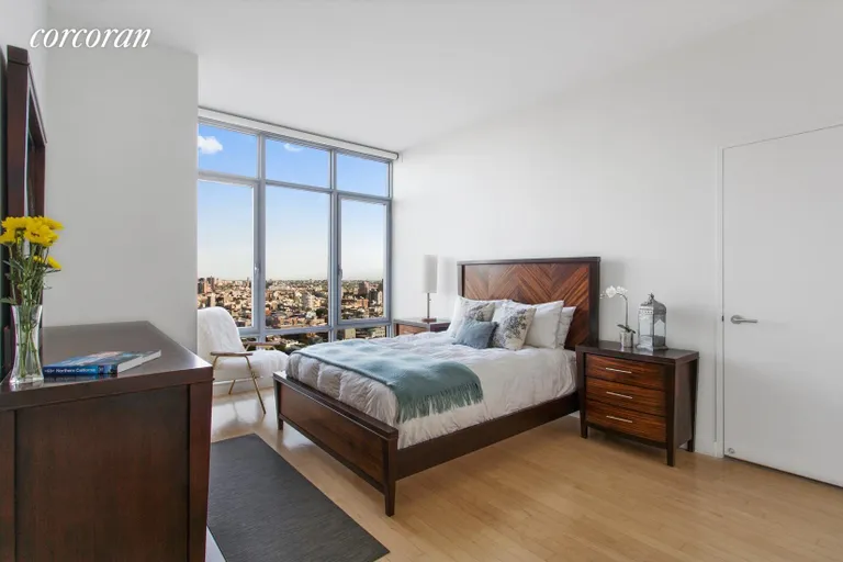 New York City Real Estate | View 1 NORTHSIDE PIERS, PH10 | Master Bedroom | View 4