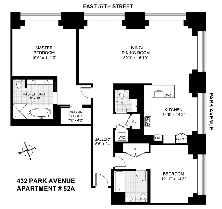 432 Park Avenue, 52A | floorplan | View 5