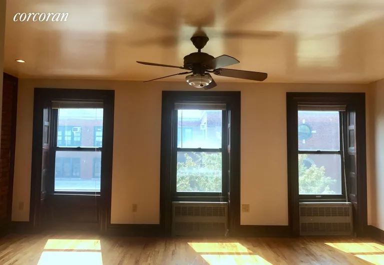 New York City Real Estate | View 43 Jefferson Avenue, 4 | South facing living room | View 3