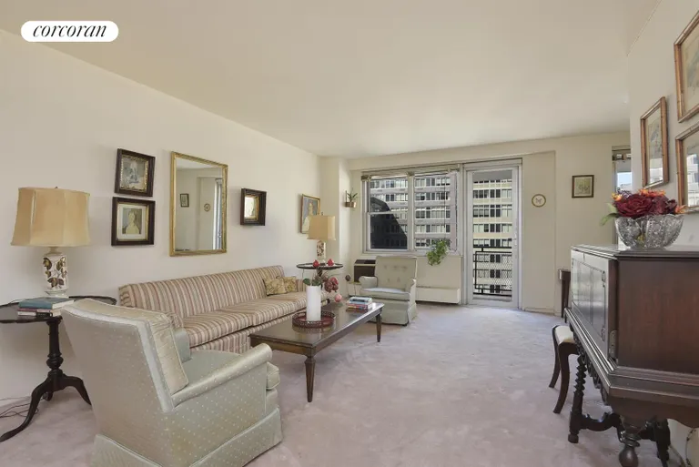 New York City Real Estate | View 303 West 66th Street, 13DW | Living Room | View 2