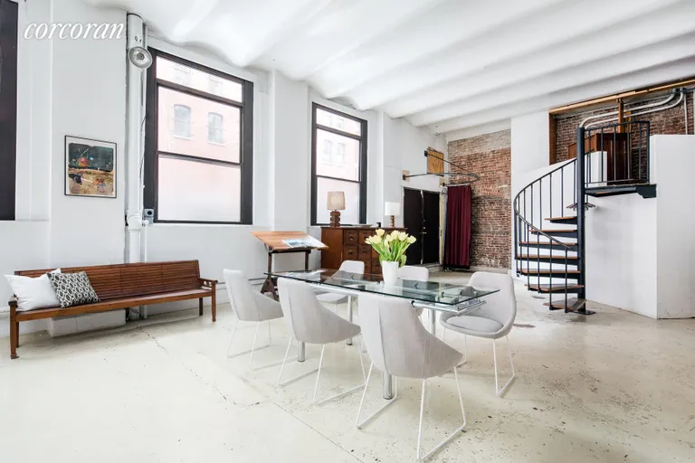 New York City Real Estate | View 76 Laight Street, 1 | 14’ Barrel Vaulted Ceiling, Separate Street Entry | View 3