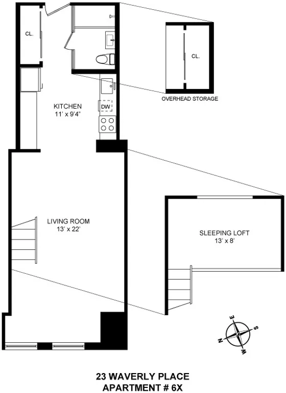 23 Waverly Place, 6X | floorplan | View 5