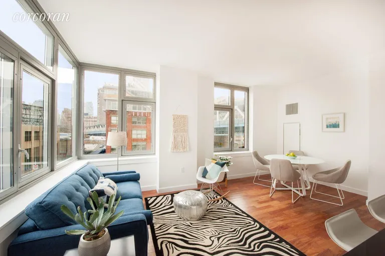 New York City Real Estate | View 100 Jay Street, 7G | Expansive Windowed Great Room | View 2