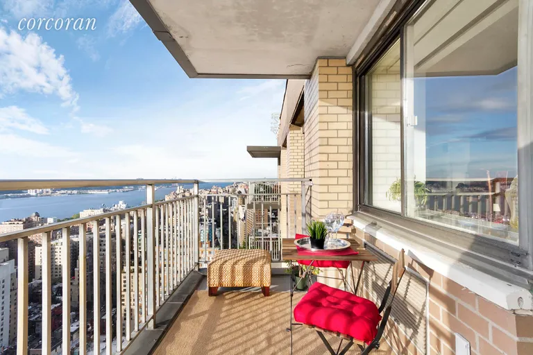 New York City Real Estate | View 201 West 70th Street, PH 42AB | South Balcony | View 5