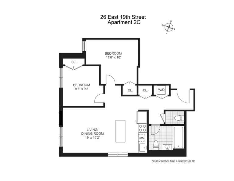 26 East 19th Street, 2C | floorplan | View 1