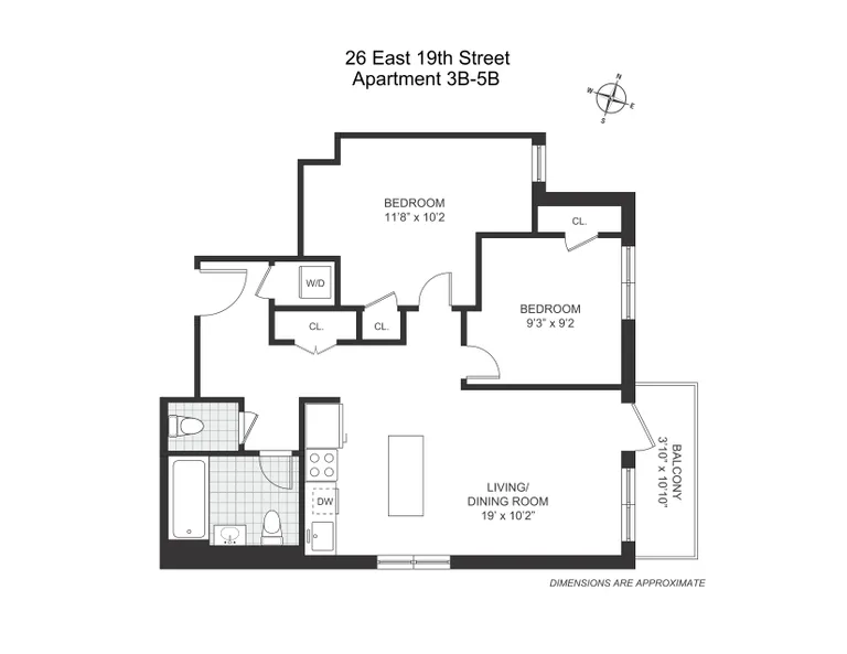 26 East 19th Street, 4B | floorplan | View 1