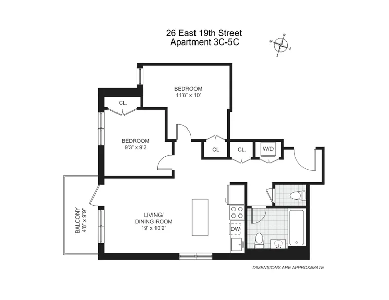 26 East 19th Street, 4C | floorplan | View 7