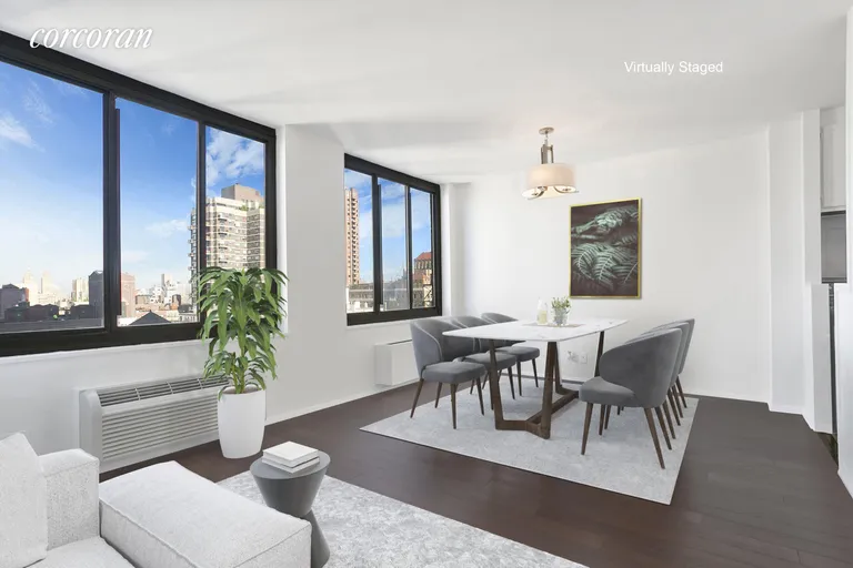 New York City Real Estate | View 115 East 87th Street, 19B | Virtual Dining Room | View 7