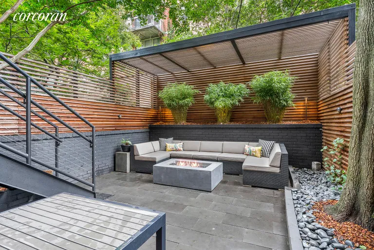 New York City Real Estate | View 421 West 22nd Street, ONE | Private Landscaped Yard | View 4