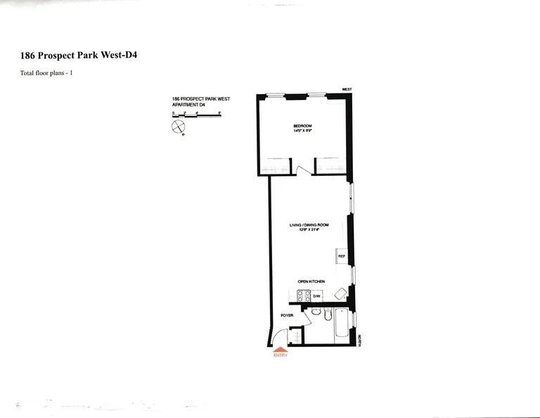 186 Prospect Park West, 4D | floorplan | View 6