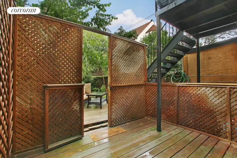 New York City Real Estate | View 434 6th Street, Garden | Private deck | View 5