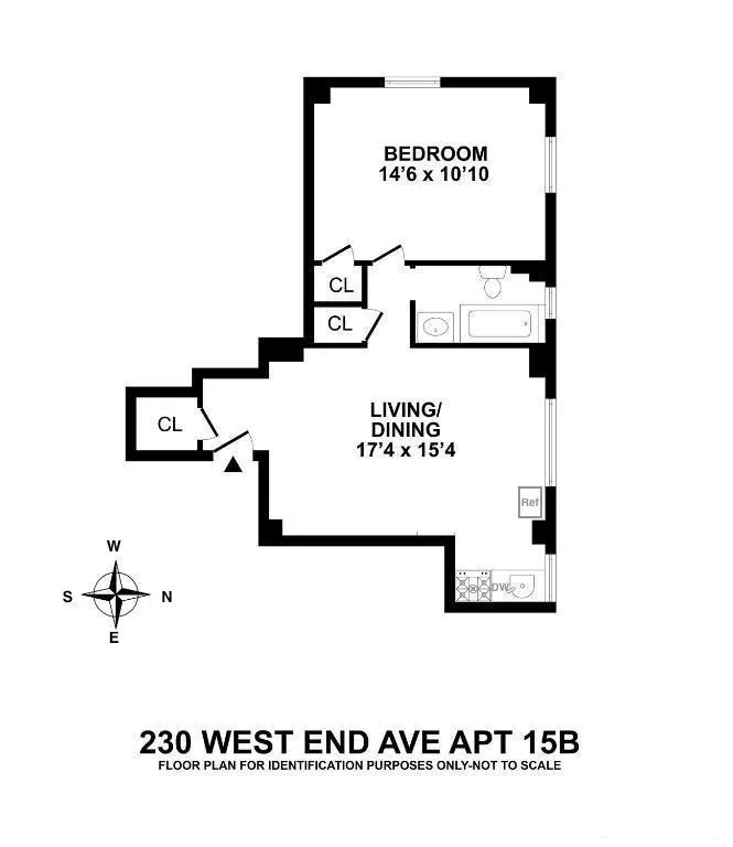230 West End Avenue, 15B | floorplan | View 5