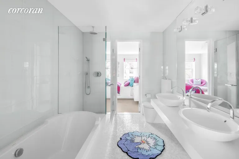 New York City Real Estate | View 16 Sidney Place | Shared bathroom with soaking tub + shower | View 10