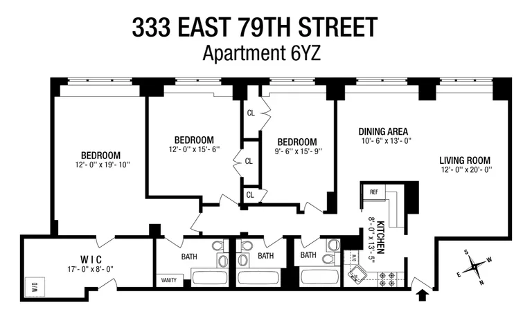 340 East 80th Street, 6YZ | floorplan | View 13