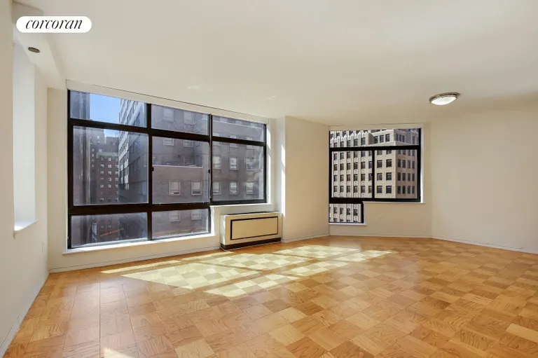 New York City Real Estate | View 303 East 43rd Street, 11-A | Incredible Living Room | View 2