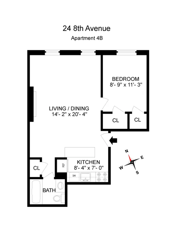24 8th Avenue, 4B | floorplan | View 5