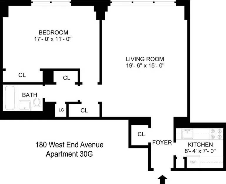 180 West End Avenue, 30G | floorplan | View 7