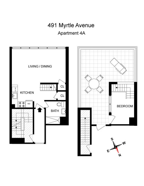 491 Myrtle Avenue, 4A | floorplan | View 9