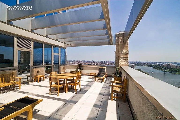 New York City Real Estate | View 333 East 91st Street, 19D | Roof Top Terrace | View 12