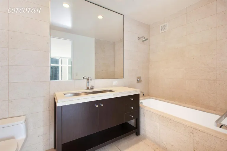 New York City Real Estate | View 1600 Broadway, 14G | Master Bathroom | View 4