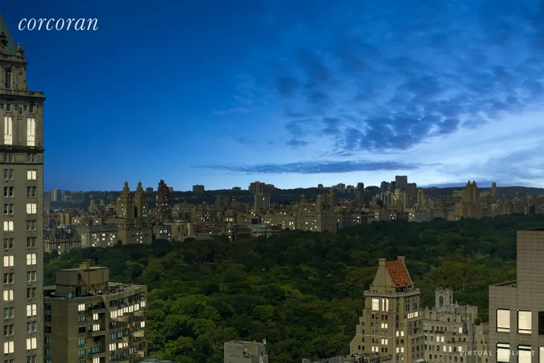 New York City Real Estate | View 500 Park Avenue, 37 | View of Central Park at night | View 18